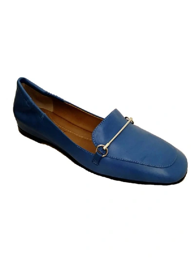 Pomme D'or Flat Shoes In Light Blue