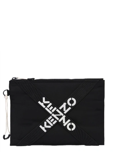 Kenzo Pouch With Logo Unisex In Black