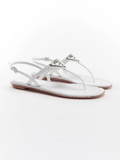 Prada Sandals In Bianco