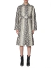 Philosophy Di Lorenzo Serafini Python Print Trench Coat In White