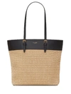 SAINT LAURENT RAFFIA SHOPPING BAG