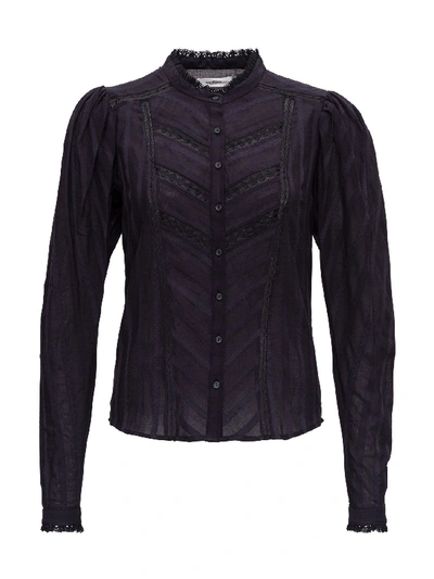 Isabel Marant Étoile Reafi Shirt With Puff Sleeves In Black