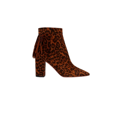 Aquazzura Regent Ankle Boot In Rosso