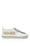 Roger Vivier Call Me Vivier Patch Sneakers In Bianco