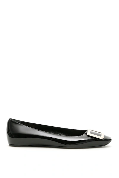 Roger Vivier Trompette Ballerinas In Nero