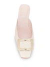 Roger Vivier Belle Vivier Patent-leather Mules In Beige