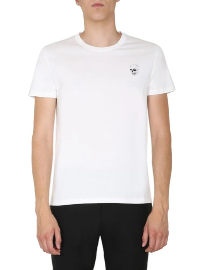 Alexander Mcqueen Round Neck T-shirt In White