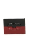 FERRAGAMO SALVATORE FERRAGAMO BICOLOR CREDIT CARD HOLDER