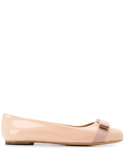 Ferragamo Salvatore  Flat Shoes In Cipria