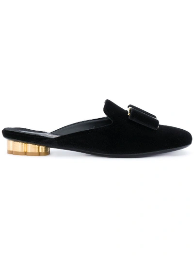 Ferragamo Salvatore  Flat Shoes In Nero