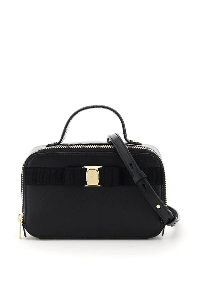 Ferragamo New Vara Camera Bag In Nero