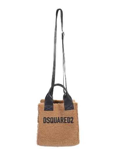 Dsquared2 Shopping Bag With Logo In Brown