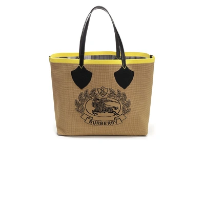 Burberry Shoulder Bag Logo Detail Yellow  Woman In Rosa