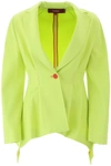 Sies Marjan Haru Single-breasted Twill Jacket In Fluo Yellow