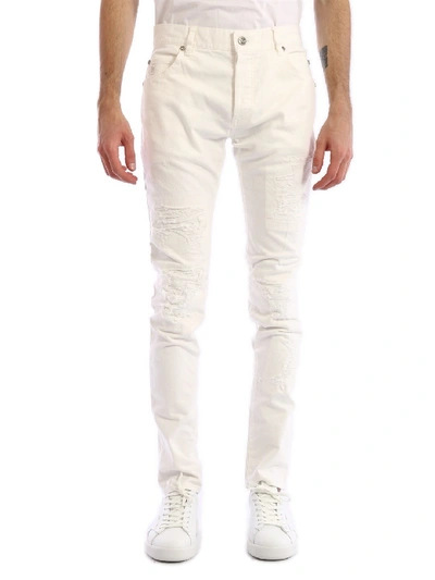 Balmain Skinny Jeans White