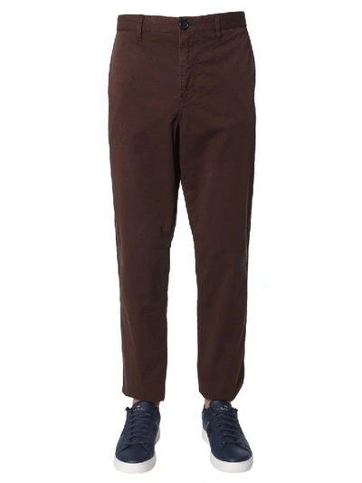 Ps By Paul Smith Slim Fit Pants In Marrone