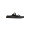 Miu Miu Crystal-embellished Leather Slides In Loto Rosa