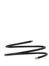 Bottega Veneta Spiral Leather Belt Black In Black