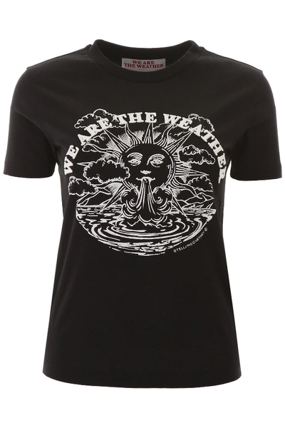 Stella Mccartney We Are The Weather T-shirt In Black