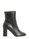 BOUTIQUE MOSCHINO STUDDED ANKLE BOOTS