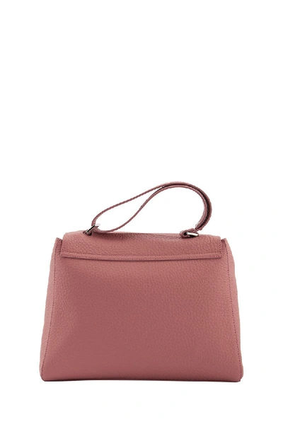 Orciani Sveva Soft Medium Shoulder Bag In Pink