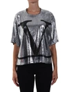 VALENTINO T-SHIRT V LOGO SEQUINS