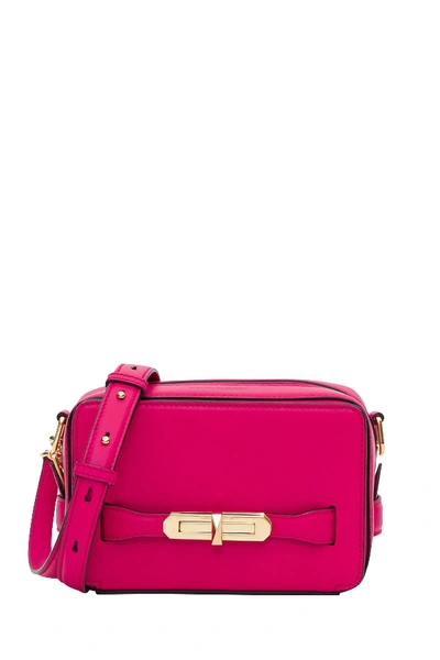 Alexander Mcqueen The Myth Fuchsia Leather Shoulder Bag In Red