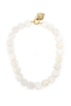 TIMELESS PEARLY TIMELESS PEARLY MOTHER-OF-PEARL FLOWER NECKLACE