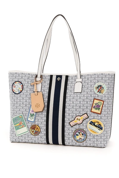 Tory Burch Women's 71922068 White Cotton Tote In New Ivory Gemini Link
