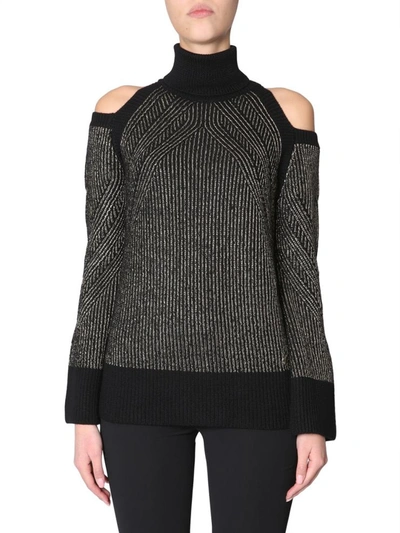 Versace Turtleneck Sweater In Black