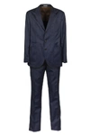 BRUNELLO CUCINELLI BRUNELLO CUCINELLI TWO-PIECE NAVY BLUE WOOL SUIT