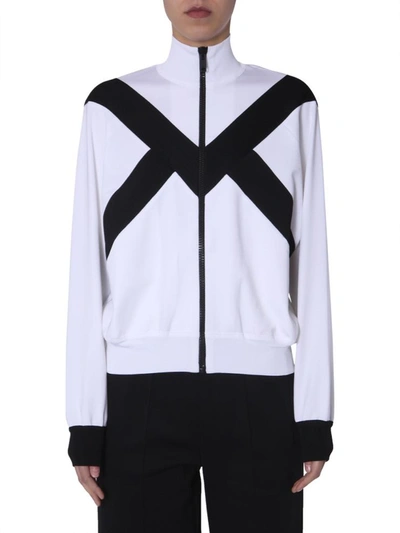 Givenchy Two-tone Jacket With Zip In White
