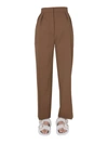 Marni Virgin Wool Trousers In Brown
