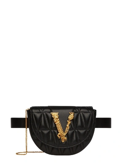 Versace Black Leather Pouch