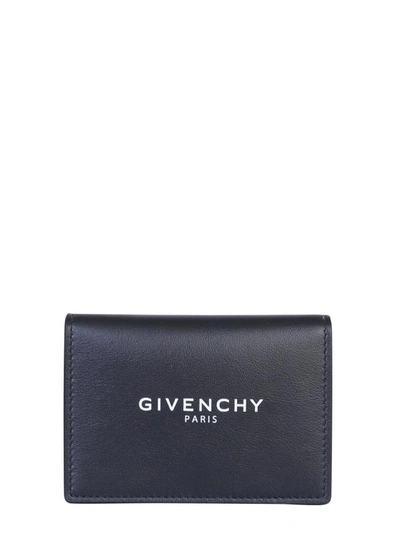 Givenchy Logo对折钱包 - 黑色 In Black