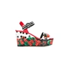 DOLCE & GABBANA WEDGES WITH FLORAL PRINT