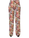 Dsquared2 Printed Palazzo Pants In Multicolour