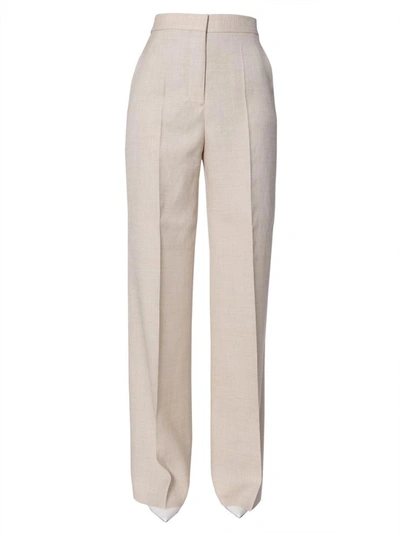 Stella Mccartney Wide-leg Trousers In Beige