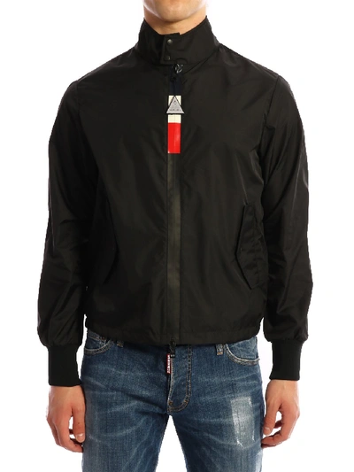 Moncler Wimereux Hooded Rain Jacket In Black ModeSens