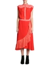 GIVENCHY WRAP DRESS WITH RUFFLES