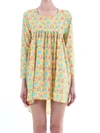 Jeremy Scott Yellow Floral Dress - Atterley In Yellow