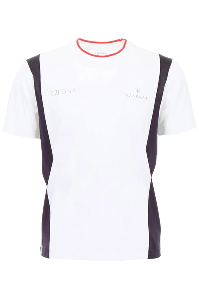 Z Zegna Maserati T shirt In Bianco Ottico Fantasia ModeSens