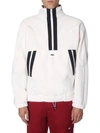 Msgm Zip Sweatshirt In White