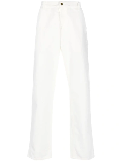 Carhartt High-rise Straight-leg Trousers In White