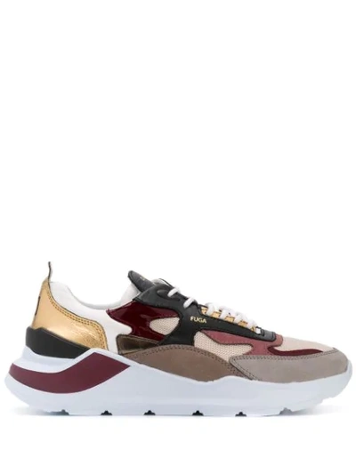 Date Women's W331fgdrwg Multicolor Suede Sneakers In White