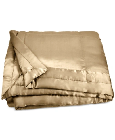 Donna Karan Silk Quilt, King In Gold Dust