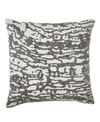 Donna Karan Collection Luna Beaded Decorative Pillow Bedding In Platinum
