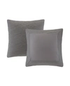 Natori N  Hanae Yarn-dyed Sham, European In Grey