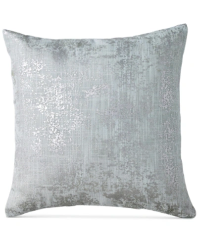 Dkny Refresh Metallic-print 16" Square Decorative Pillow Bedding In Mist