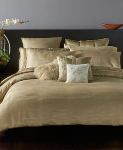 Donna Karan Home Reflection Gold Dust Full/queen Duvet Cover Bedding